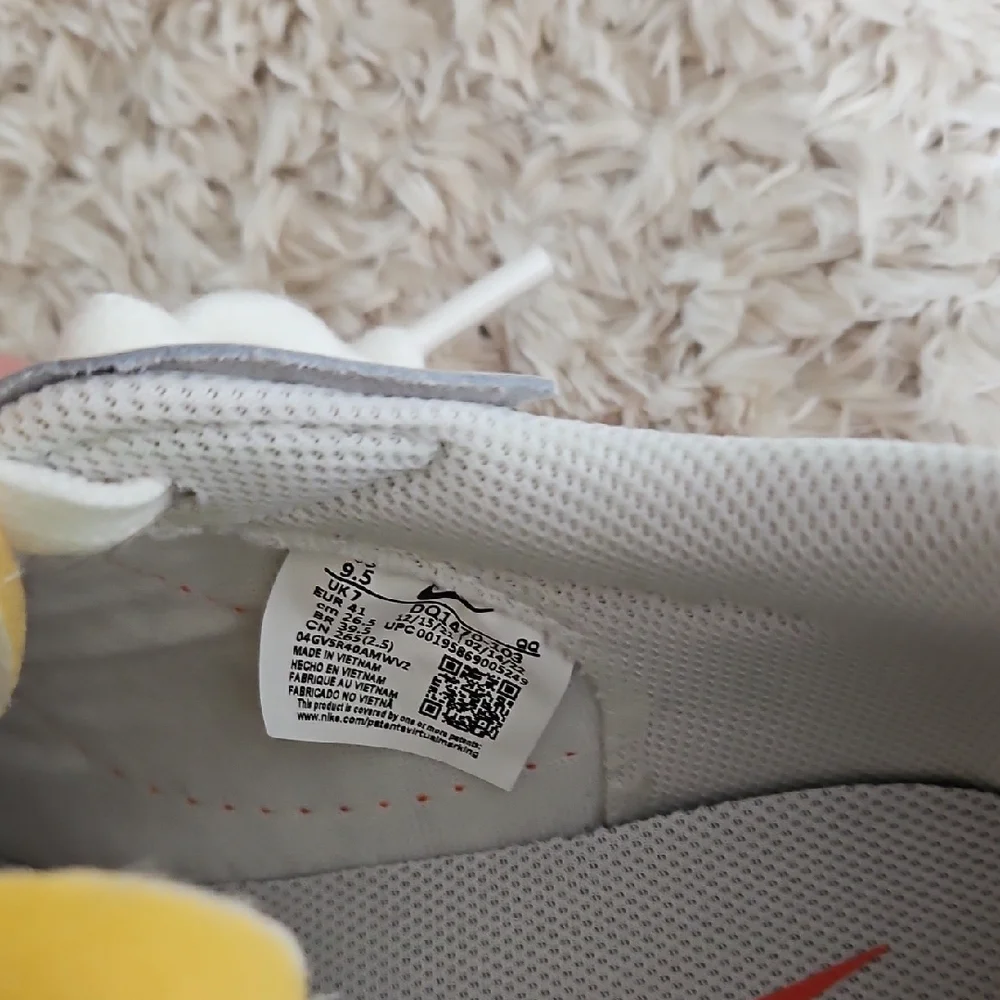 Nike Cream and Orange Blazer Sneakers